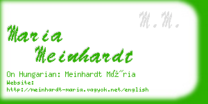 maria meinhardt business card